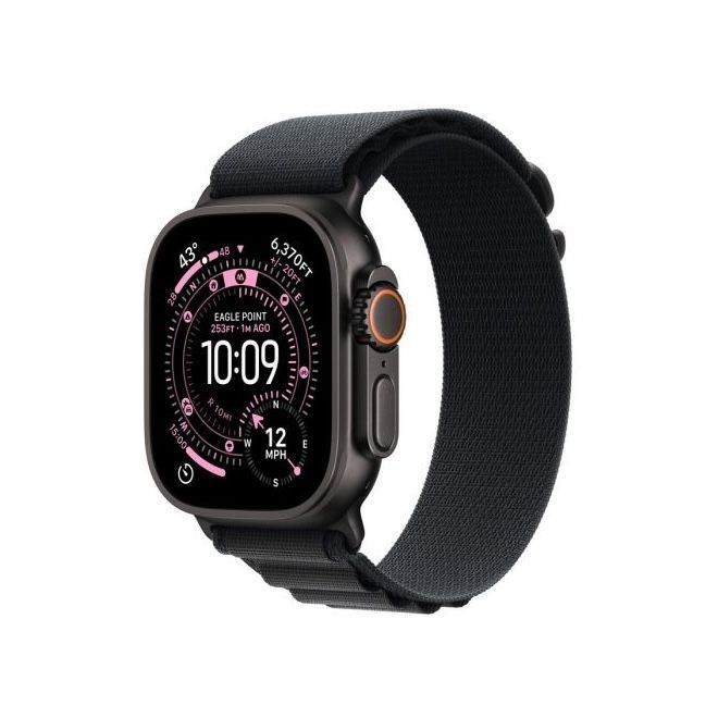 mf0q4qh_01_2 Apple Watch Ultra 3 pametna ura, GPS + Cellular, 49mm, črna, Alpine Loop pašček, črn - L - slika 1