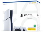 SONY igralna konzola PlayStation 5 Slim (CFI-2100), 1 TB + brezžični kontroler DualSense, bela