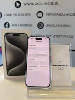 APPLE pametni telefon iPhone 15 Pro 8GB/128GB, White Titanium - Rabljen - slika 3