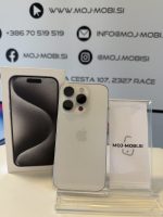 APPLE pametni telefon iPhone 15 Pro 8GB/128GB, White Titanium - Rabljen - slika 2